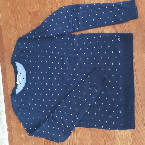 Vineyard Vines Navy Blue Polka Dot Sweater - Picture 2 of 7